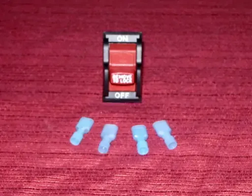 Shopsmith Power Station Replacement Switch for 2 or 4 Wires with Spade Connectors